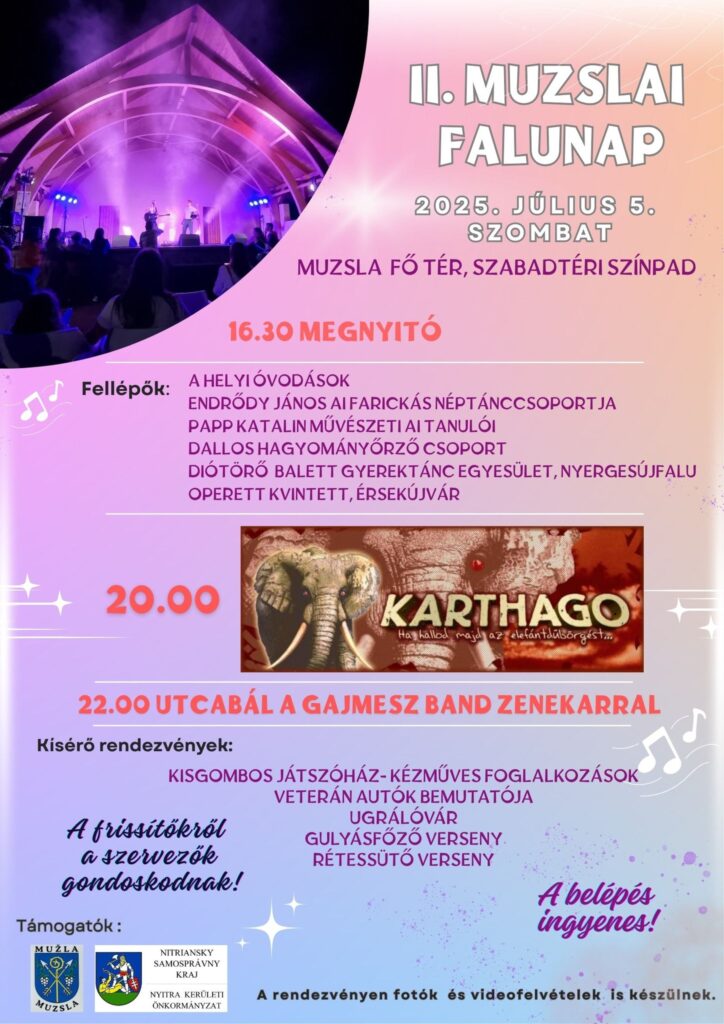 Meghívó – II. Falunap Muzslán